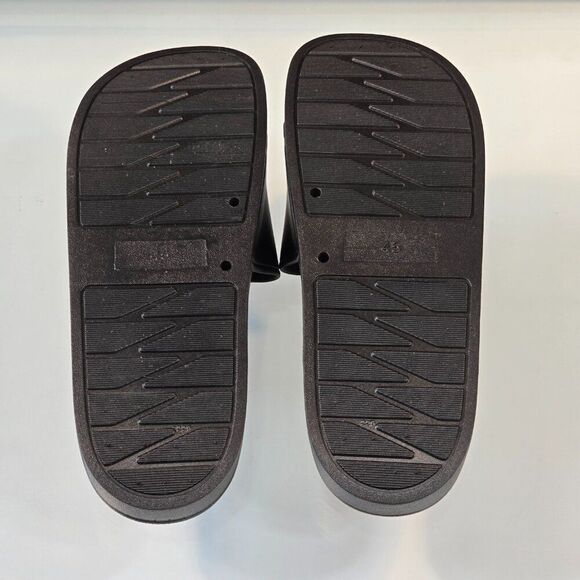 WSG Logo What's good? Slider Slides Black Rubber EU Size 45 - Picture 6 of 7